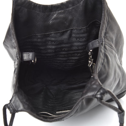 Prada Glace Calfskin Shoulder Bag Black 5 of 14