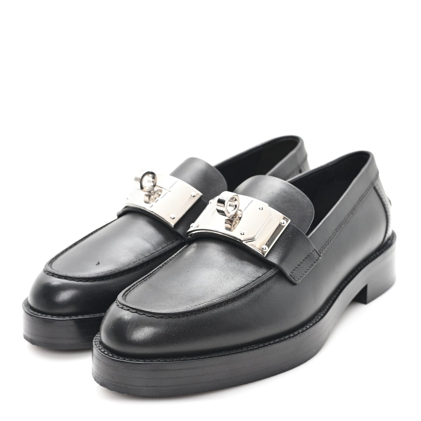 Calfskin Womens Hot Loafer 37 Black