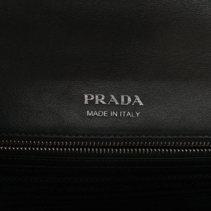 Prada City Calfskin Ribbon Bag Black 6 of 11