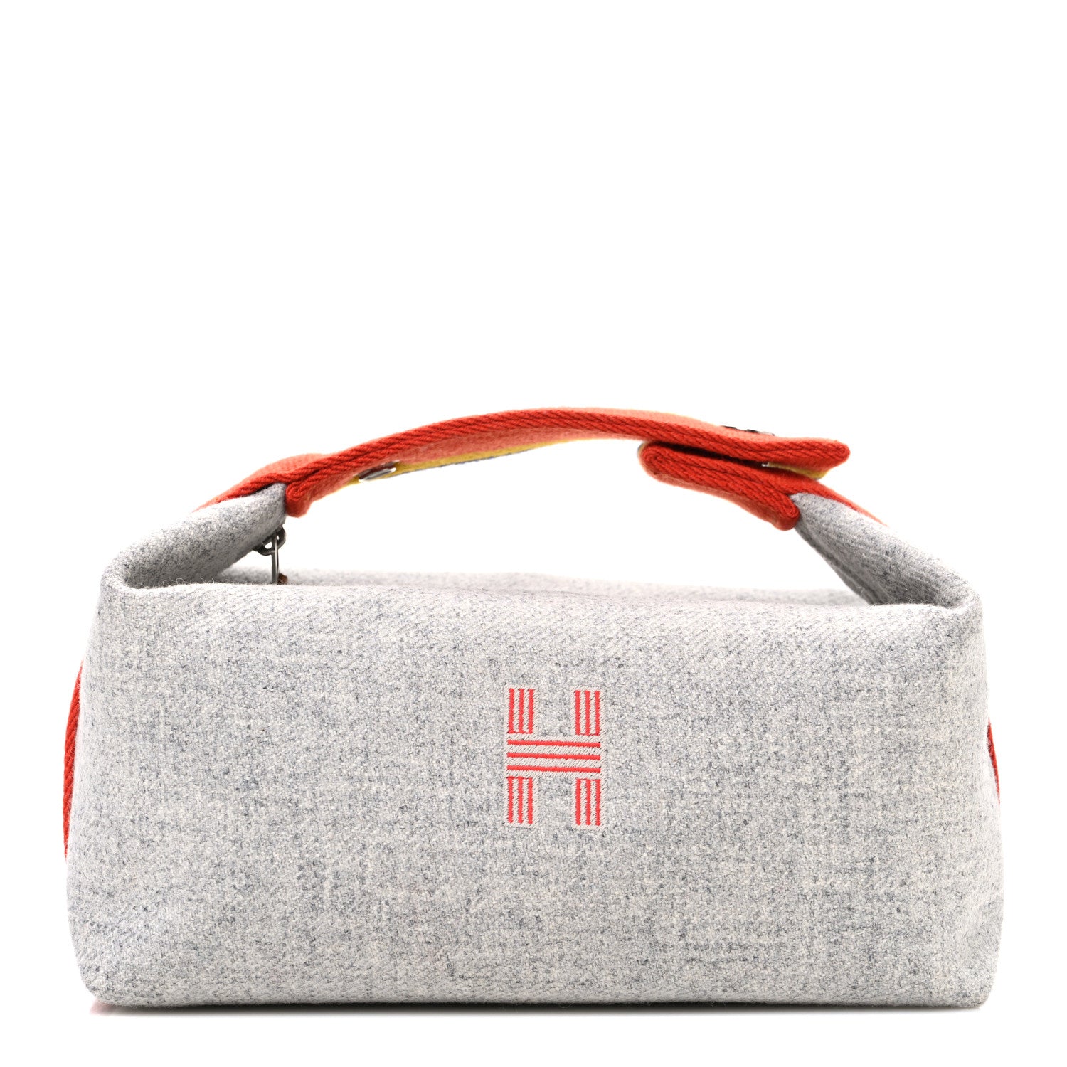 Hermes Canvas Small Bride-A-Brac Pouch Gris Flanelle 1 of 9