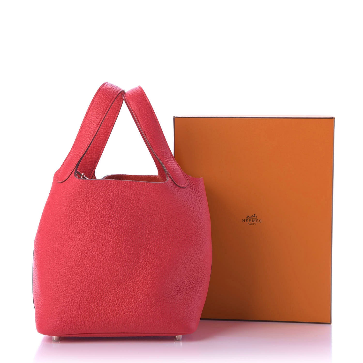 Hermes Taurillon Clemence Picotin Lock 18 PM Rose Extreme 9 of 9