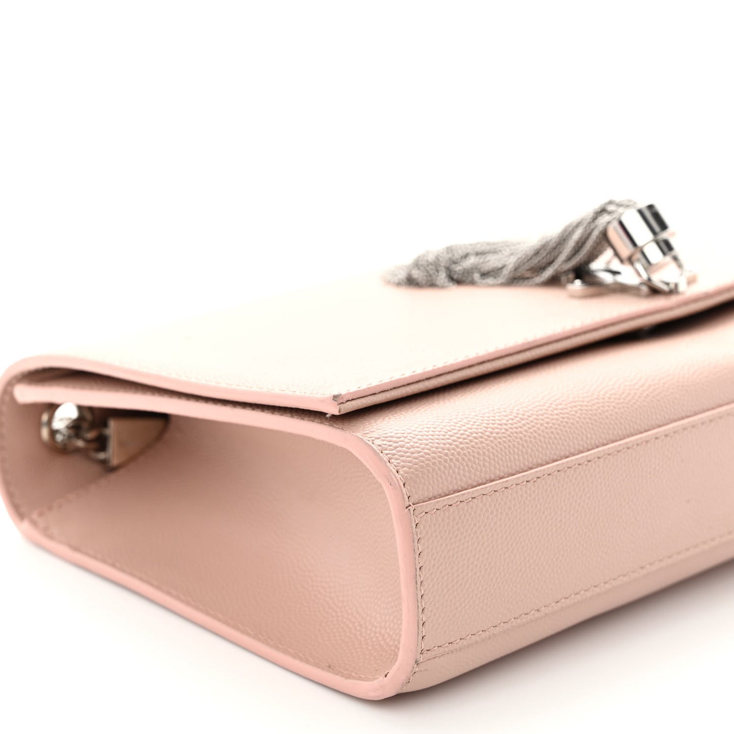 Grain De Poudre Medium Classic Monogram Kate Tassel Satchel Pale Blush
