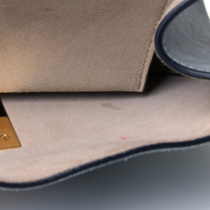 Chloe Suede Smooth Calfskin Drew Shoulder Bag Cloudy Blue 6 of 7