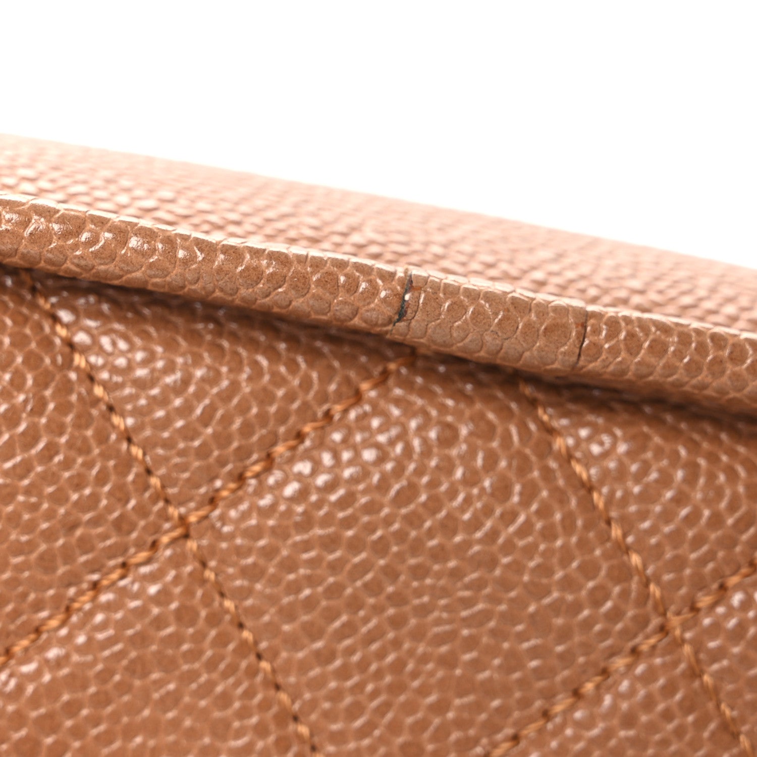 Chanel Caviar Small Natural Beauty Flap Brown 15 of 16
