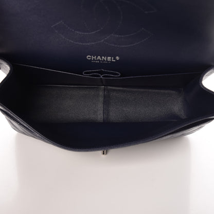 Chanel Caviar Quilted Jumbo Double Flap Navy Blue 6 of 9