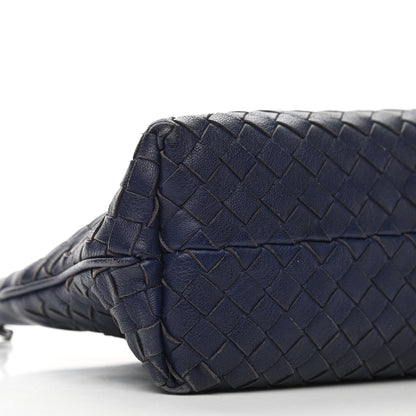 Bottega Veneta Nappa Intrecciato Mini Shoulder Bag Navy Blue 8 of 13
