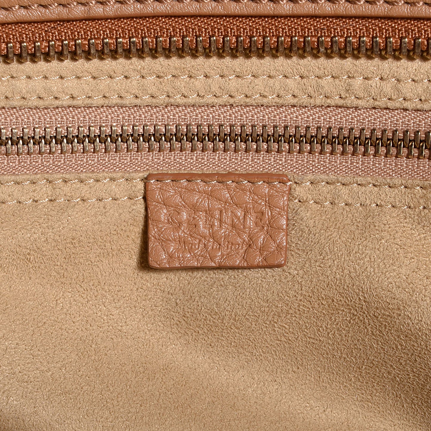 Pebbled Calfskin Mini Luggage Camel