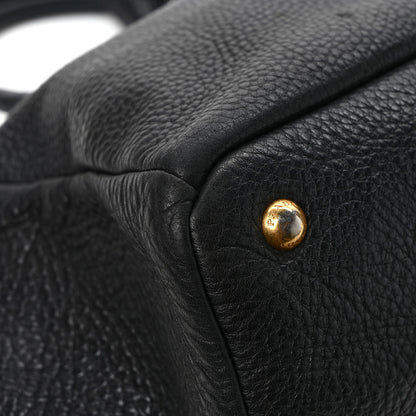 Prada Vitello Daino Tote Black 9 of 10