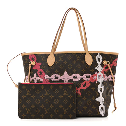 Louis Vuitton Monogram Bay Neverfull MM Rose Ballerine Poppy 3 of 16