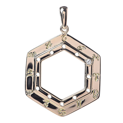 Cartier 18K Yellow Gold Diamond Zodiac Pendant 1 of 3
