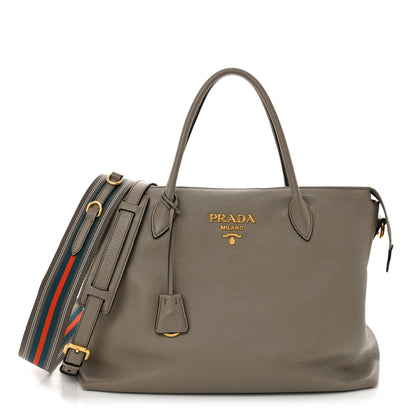 Prada Vitello Daino Shopping Tote Argilla 1 of 14