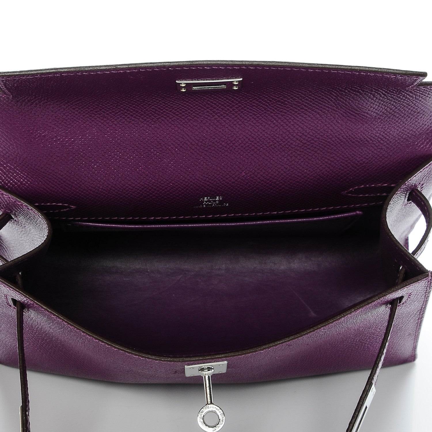 Hermes Epsom Kelly Pochette Clutch Anemone 17 of 20
