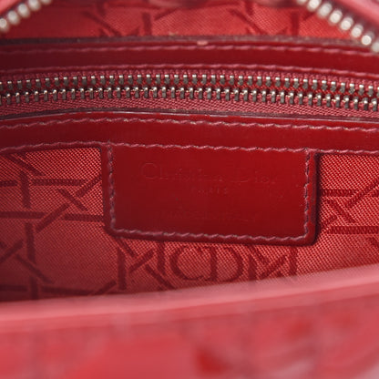 Christian Dior Patent Cannage Medium Lady Dior Red 6 of 12