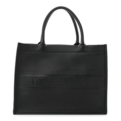 Christian Dior Calfskin Embossed Medium Book Tote Black 1 of 11
