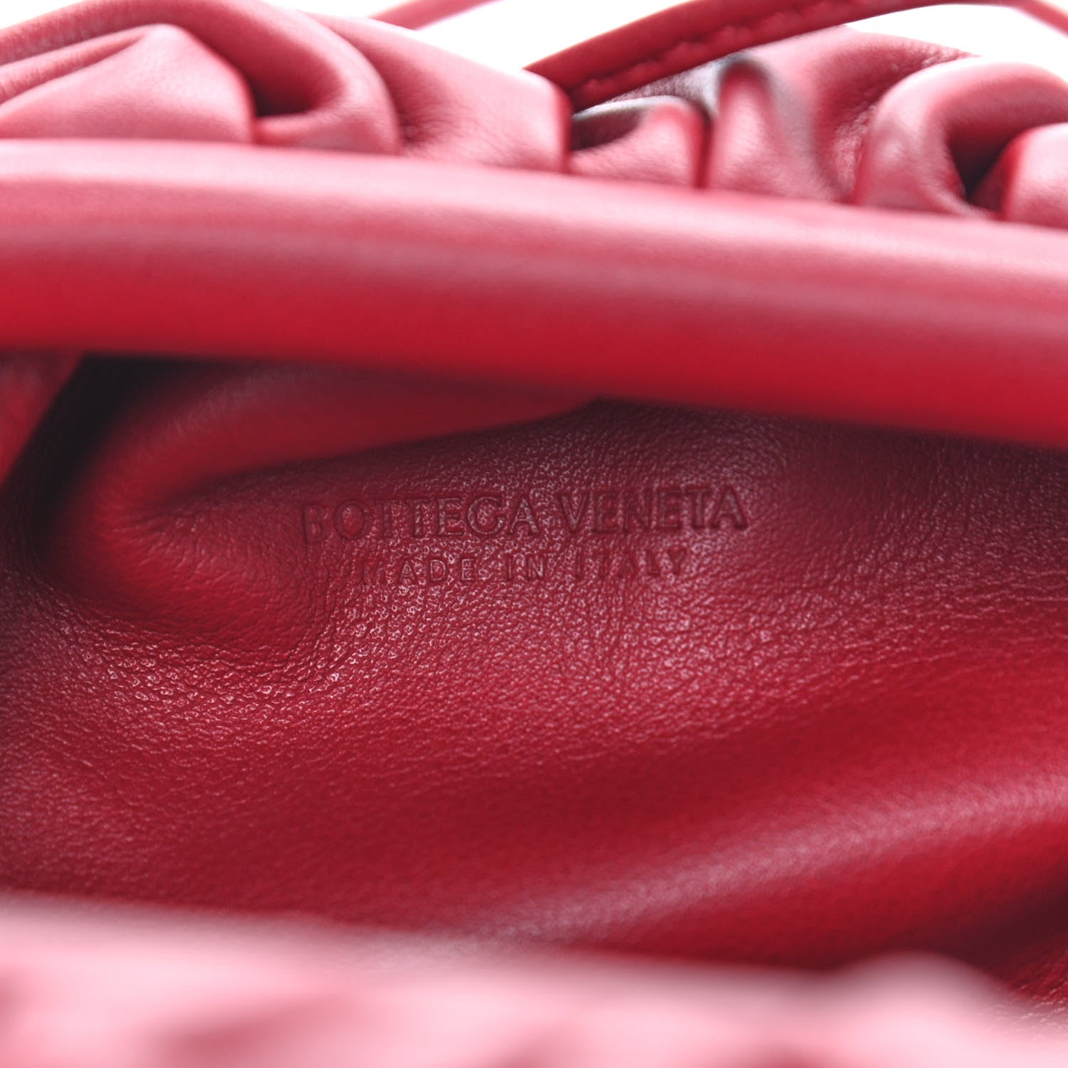 Bottega Veneta Butter Calfskin The Mini Pouch Dark Red 6 of 8