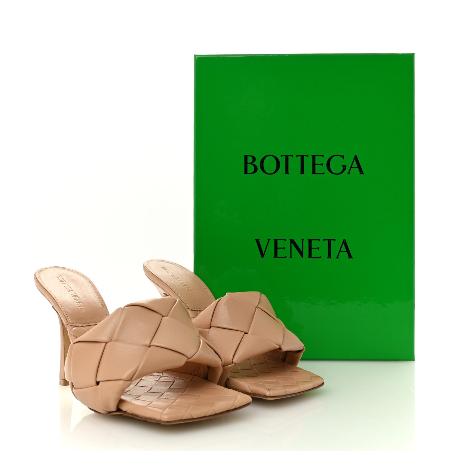 Bottega Veneta Nappa Maxi Intrecciato Lido Mule Sandals 37 Cipria 9 of 9