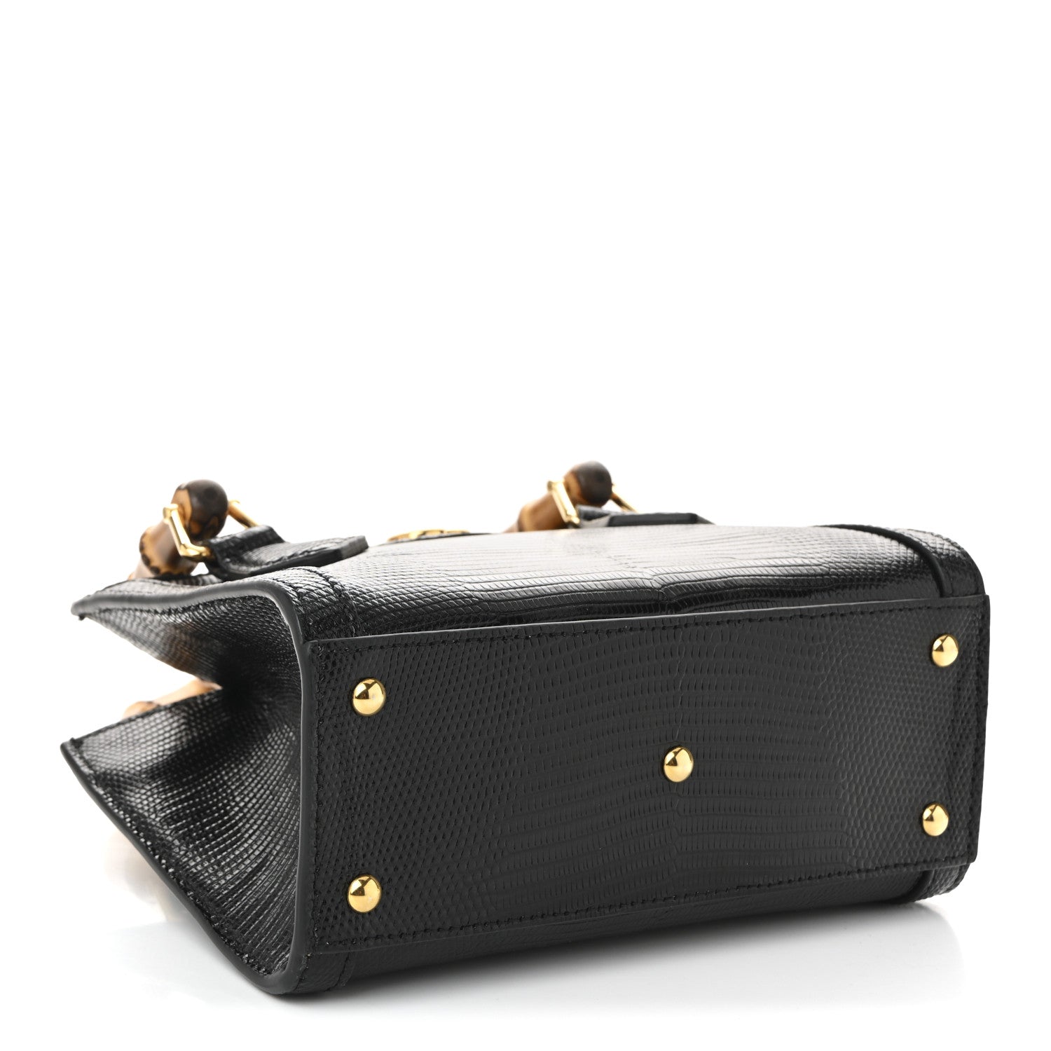 Gucci Lizard Mini Diana Tote Bag Black 4 of 9