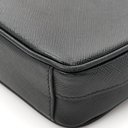 Prada Saffiano Mini Camera Crossbody Bag Black 11 of 13