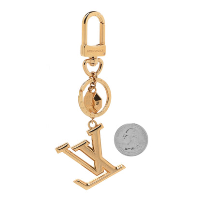 Louis Vuitton LV Facettes Bag Charm Key Holder Gold 2 of 6