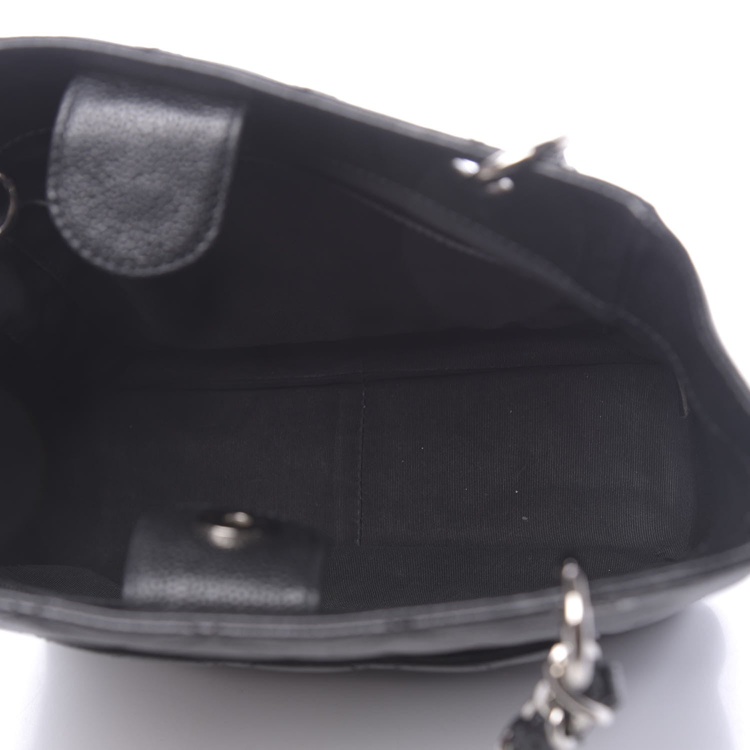 Chanel Caviar Quilted Petit Shopping Tote PST Black 5 of 10