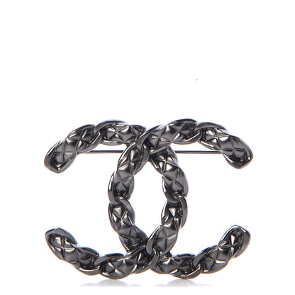 Chanel Ruthenium Chain CC Brooch 1 of 5
