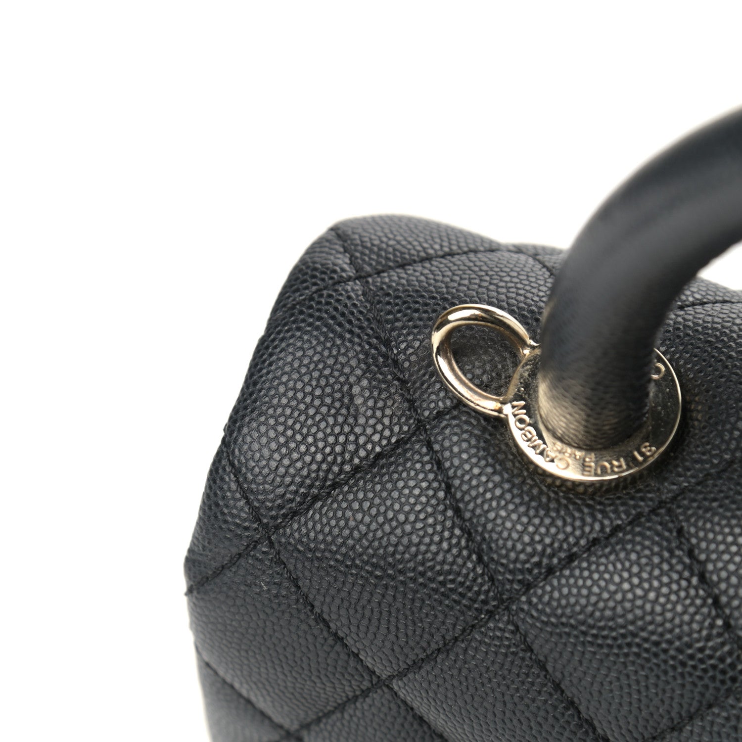 Chanel Caviar Quilted Small Coco Handle Flap Black 14 of 14
