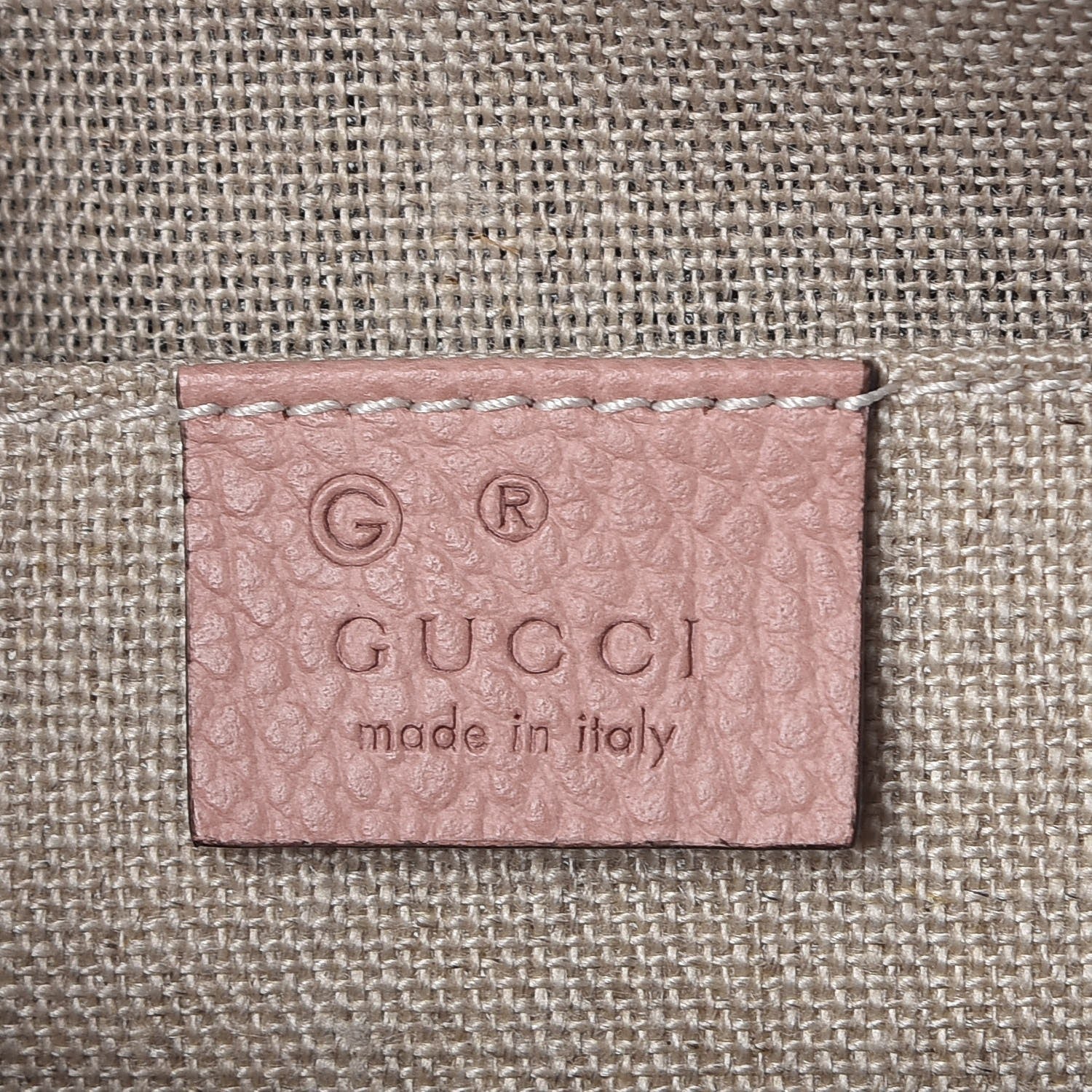 Gucci Dollar Calfskin Small GG Charm Dome Bag Soft Pink 7 of 8