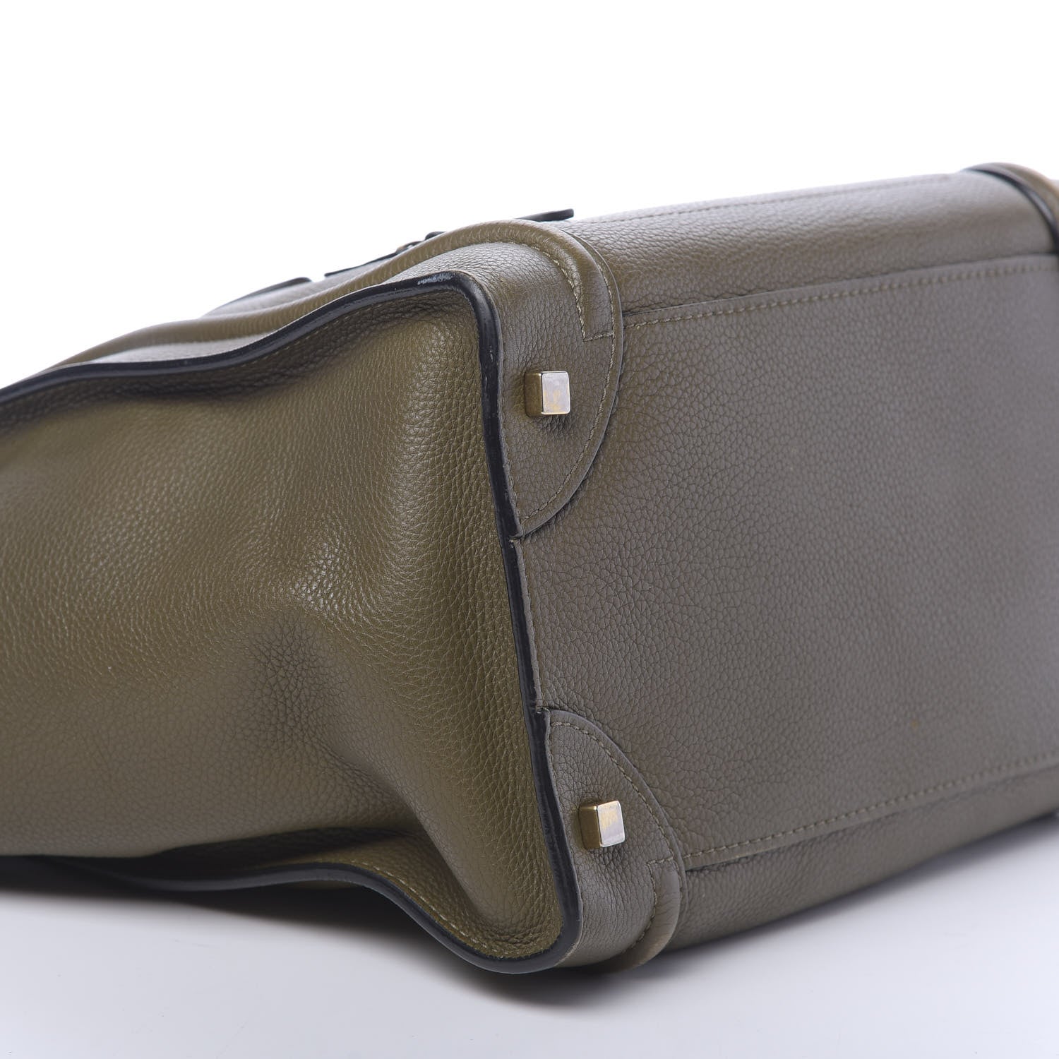 Celine Drummed Calfskin Mini Luggage Jungle 9 of 18