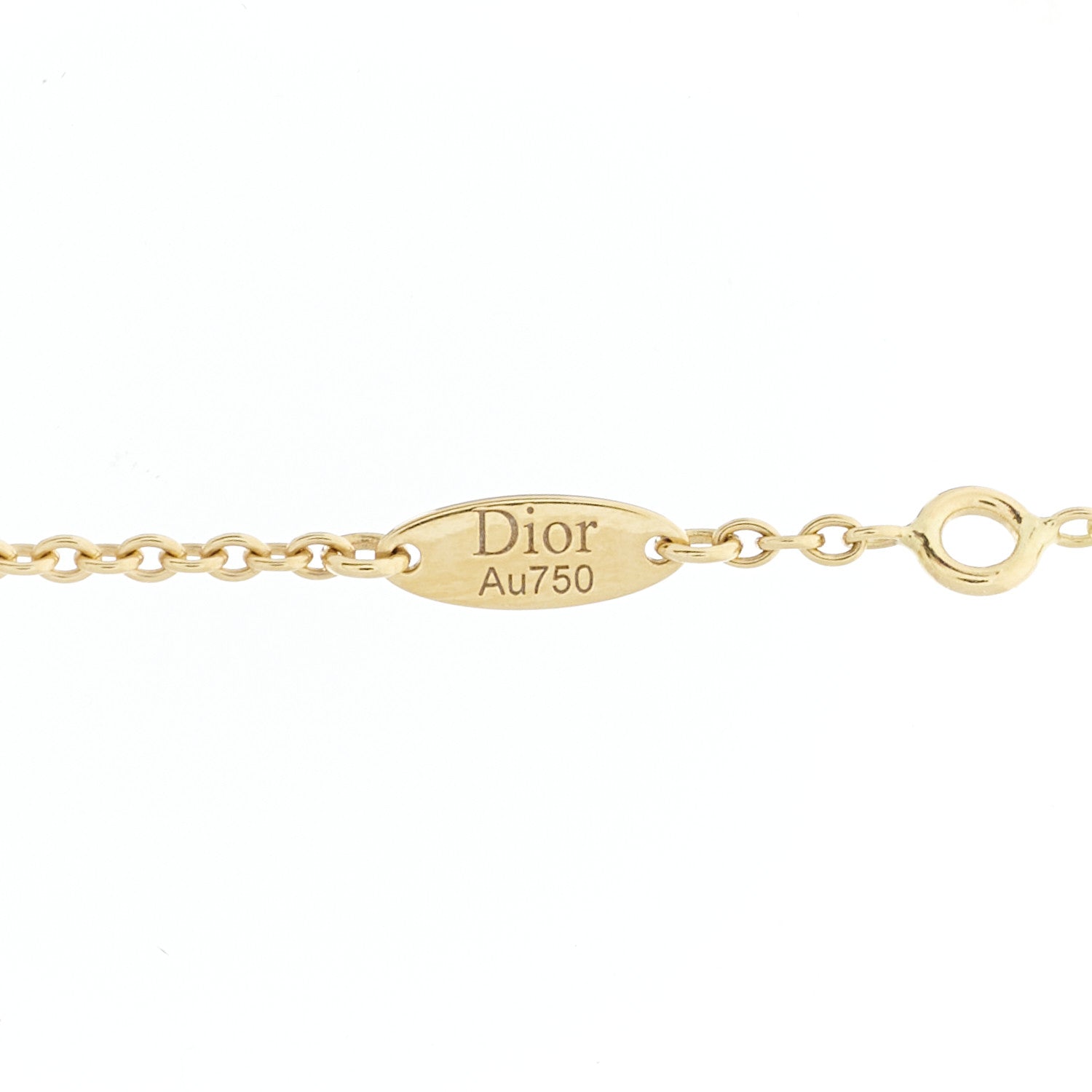 Christian Dior 18K Yellow White Gold Diamond Black Onyx Mother of Pearl Rose Celeste Pendant Necklace 5 of 8