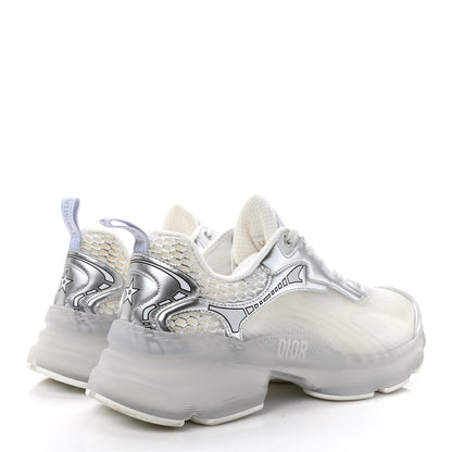 Christian Dior Matte Technical Fabric Mesh Dior Vibe Sneakers 40 White Silver 4 of 9