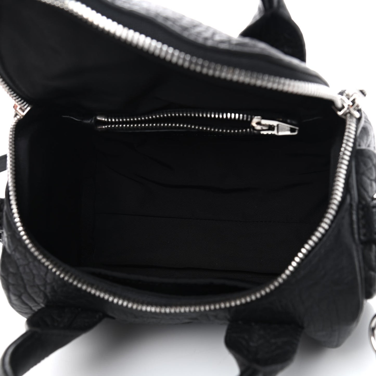 Pebbled Lambskin Mini Rockie Black Rhodium Hardware