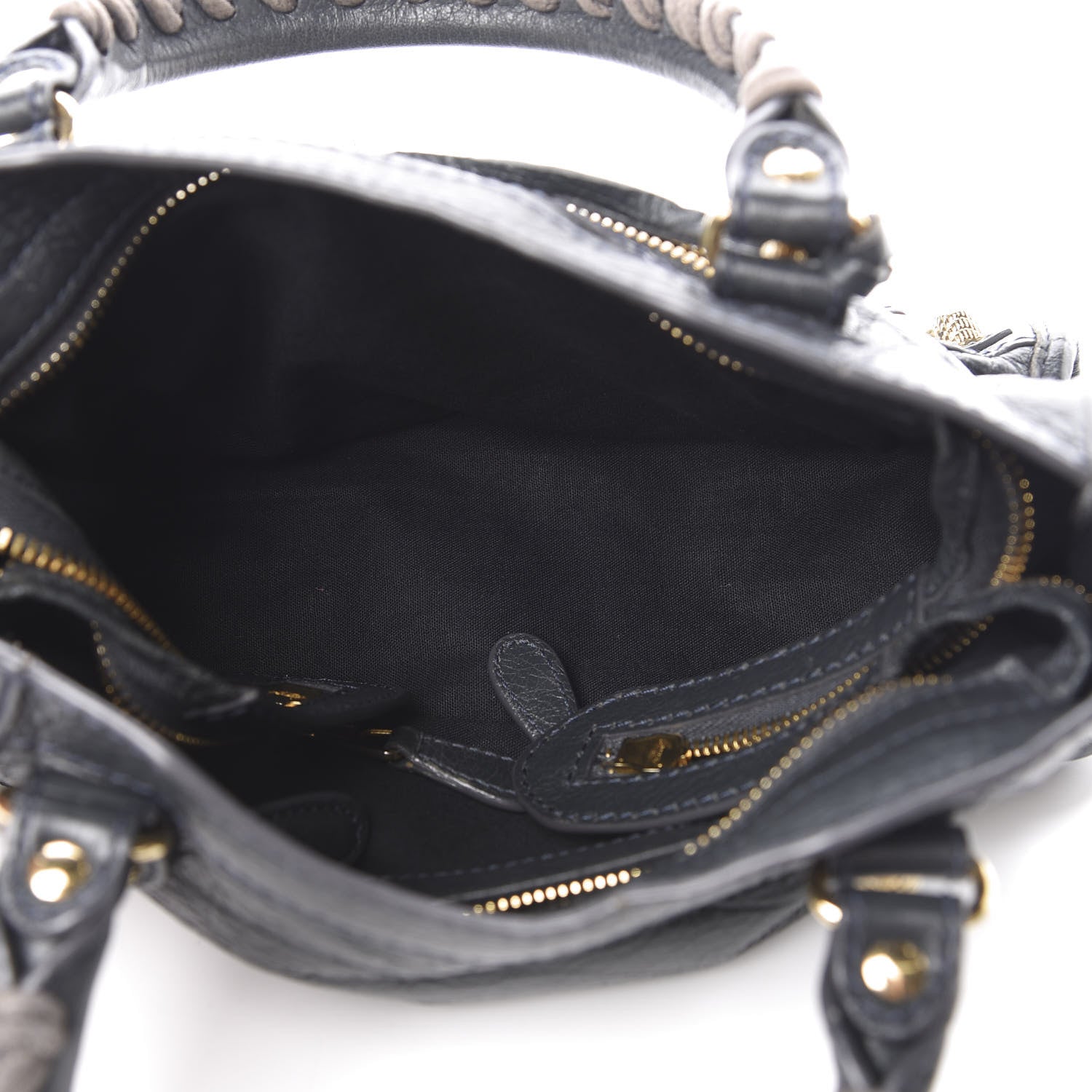 Balenciaga Agneau Giant 12 Gold Hardware Mini City Anthracite 6 of 15