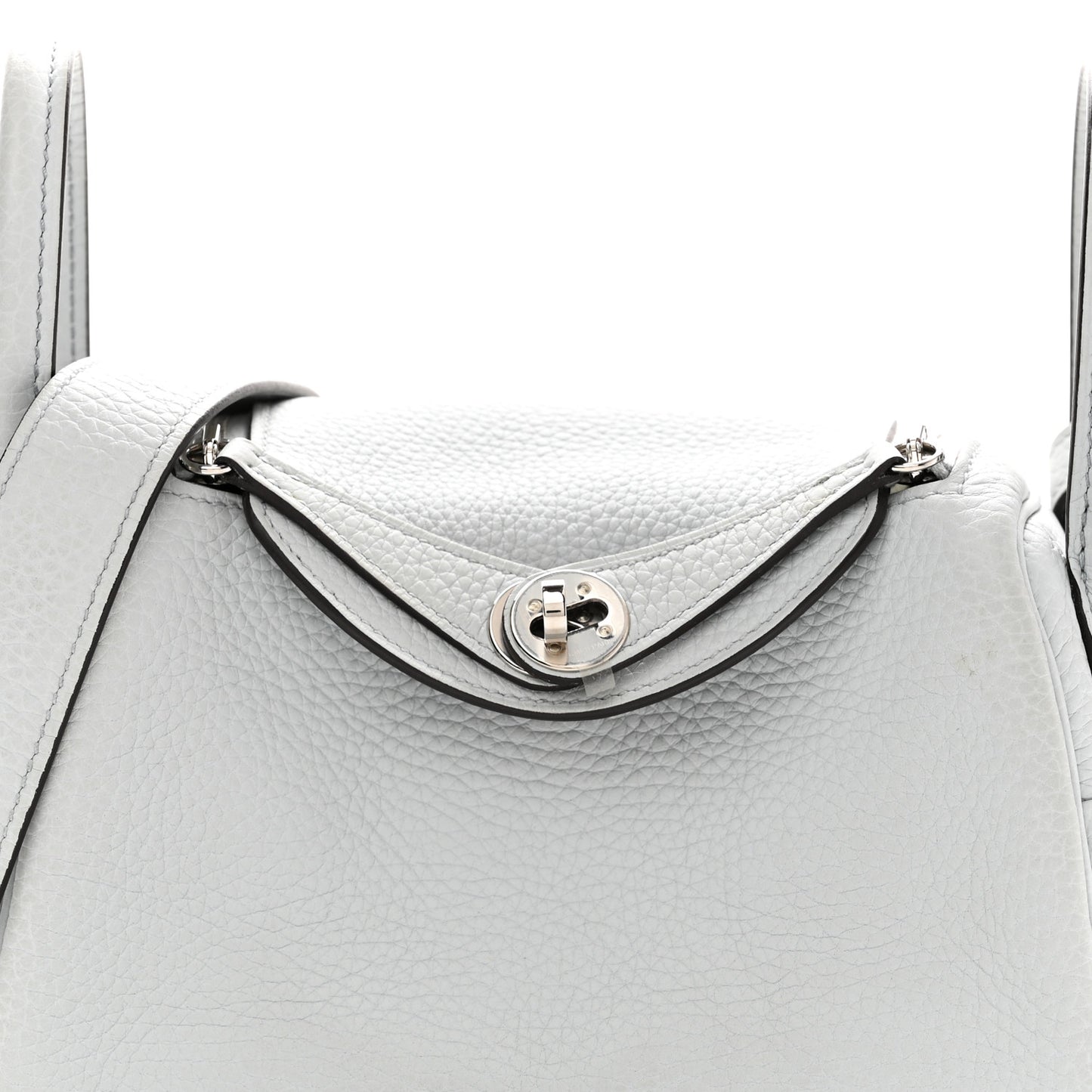 Taurillon Clemence Mini Lindy 20 Bleu Pale