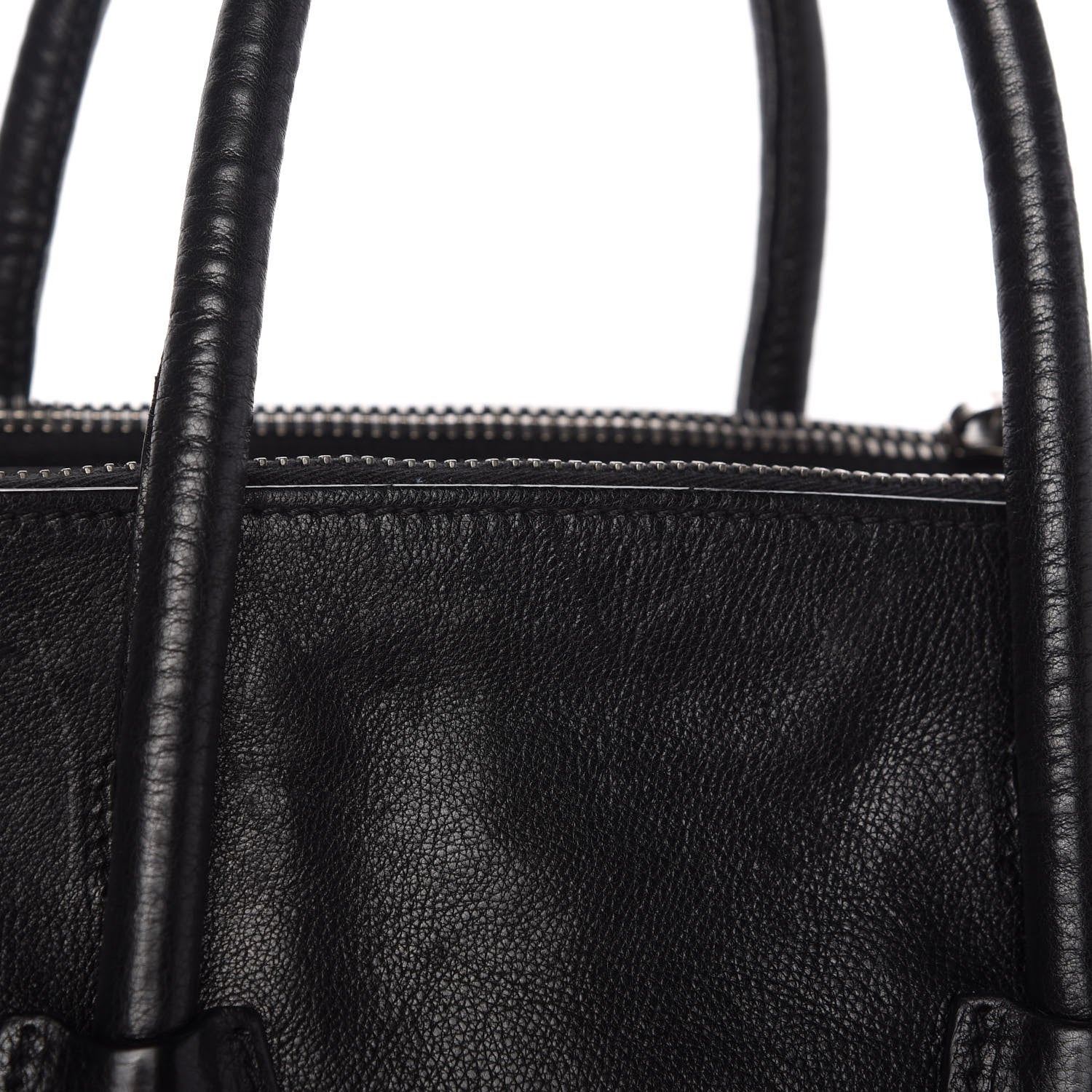 Prada Glace Calf Twin Pocket Tote Black 12 of 14