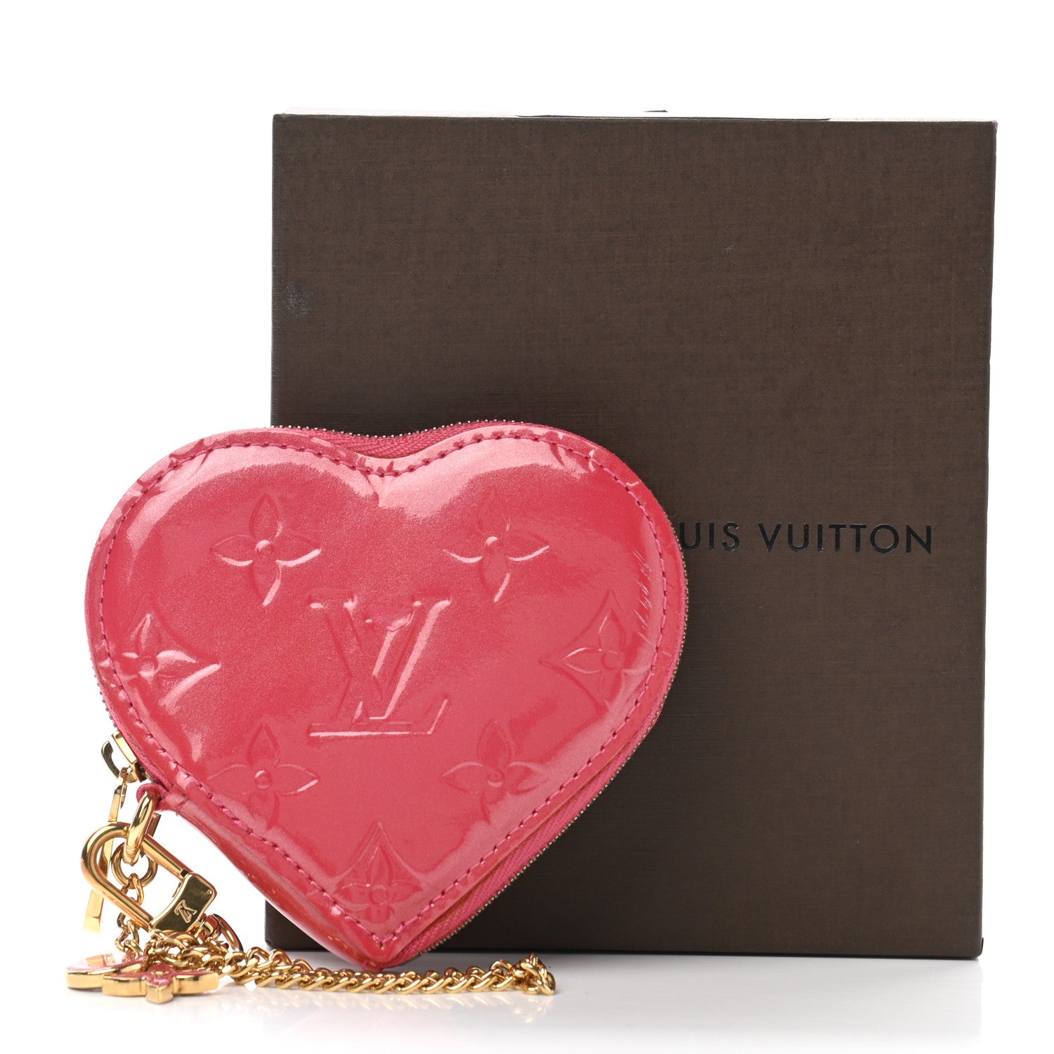 Louis Vuitton Vernis Heart Coin Purse Framboise 8 of 8