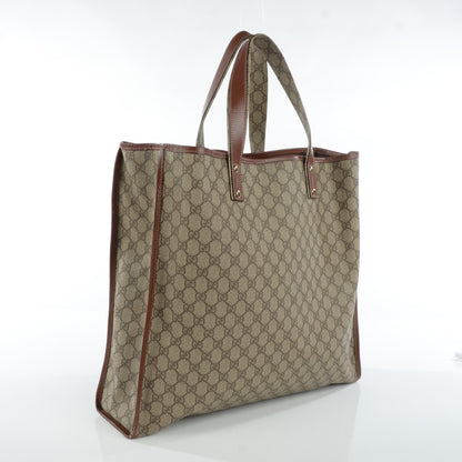 Gucci GG Plus Monogram Large Signature Web Loop Tote Brown 3 of 8