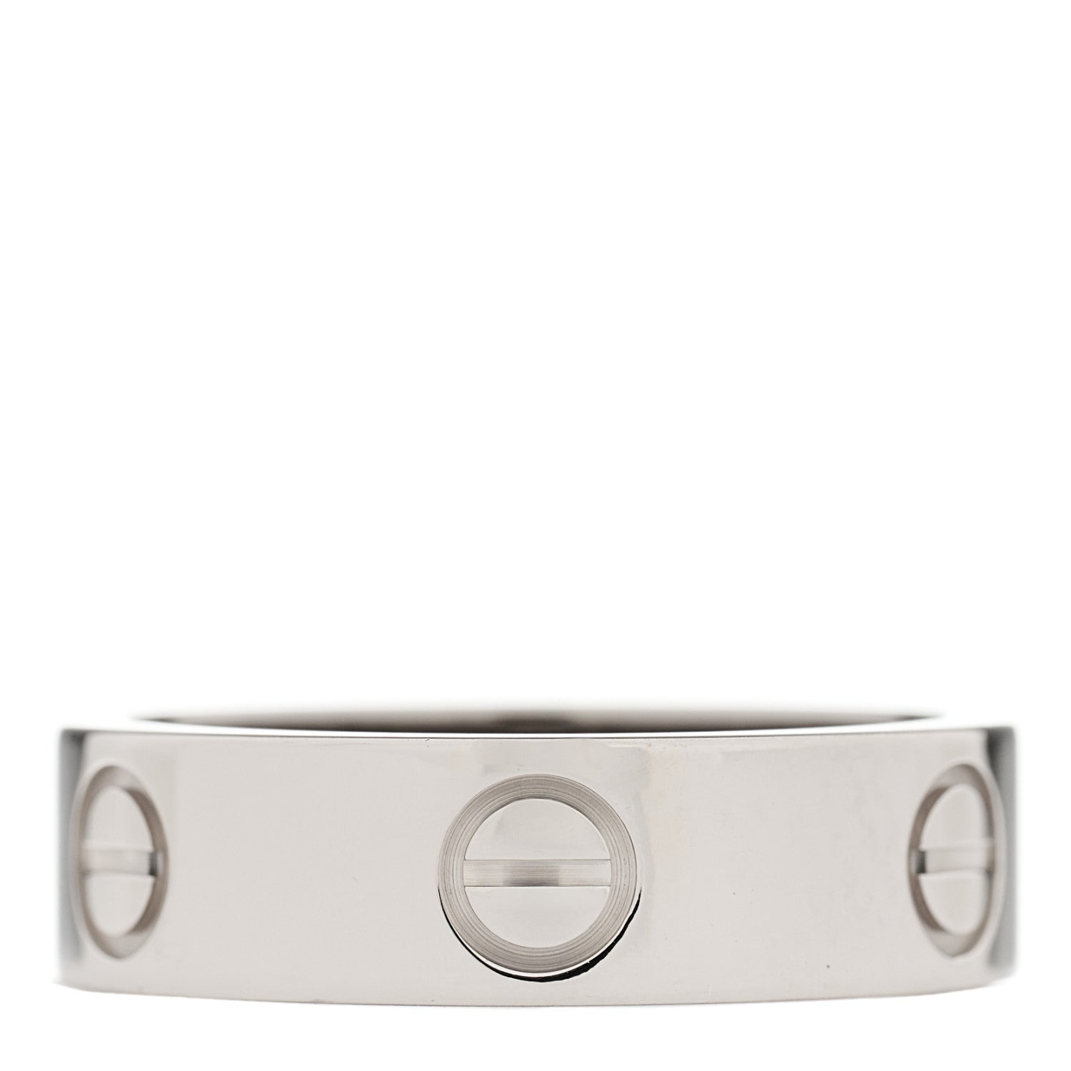 Cartier 18K White Gold 5.5mm LOVE Ring 53 6.25 1 of 4