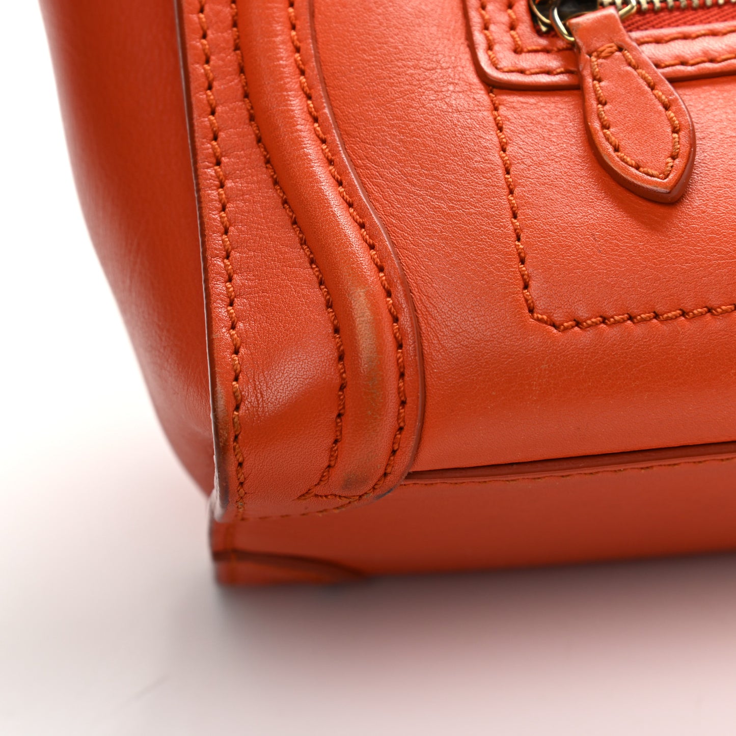 Smooth Calfskin Nano Luggage Orange