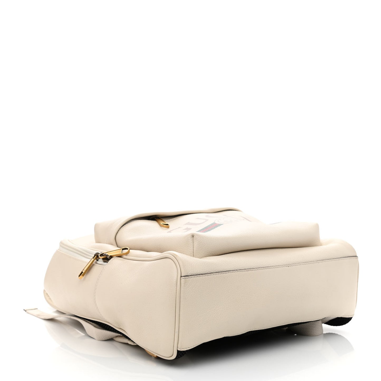 Calfskin Logo Day Backpack Mystic White