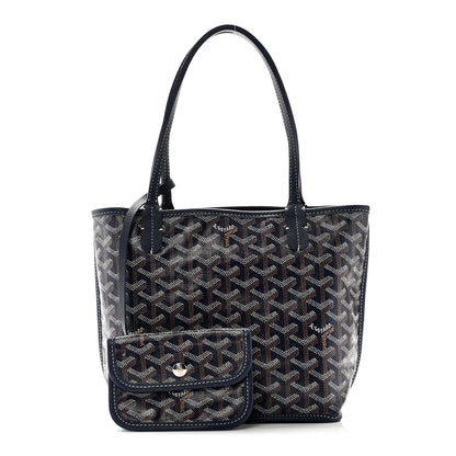 Goyard Goyardine Reversible Mini Anjou Navy 4 of 17