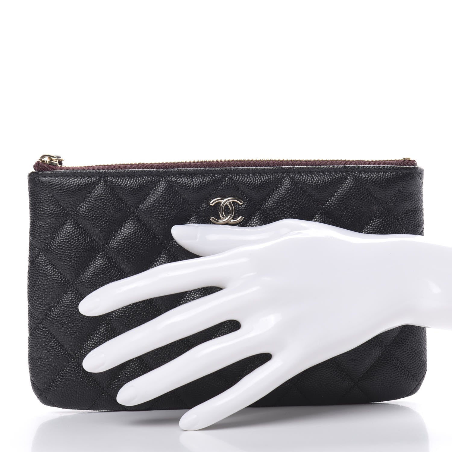 Chanel Caviar Quilted Small Pouch Black 2 of 8