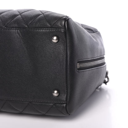 Chanel Caviar Quilted Large Coco Handle Bowling Bag Black 9 of 9