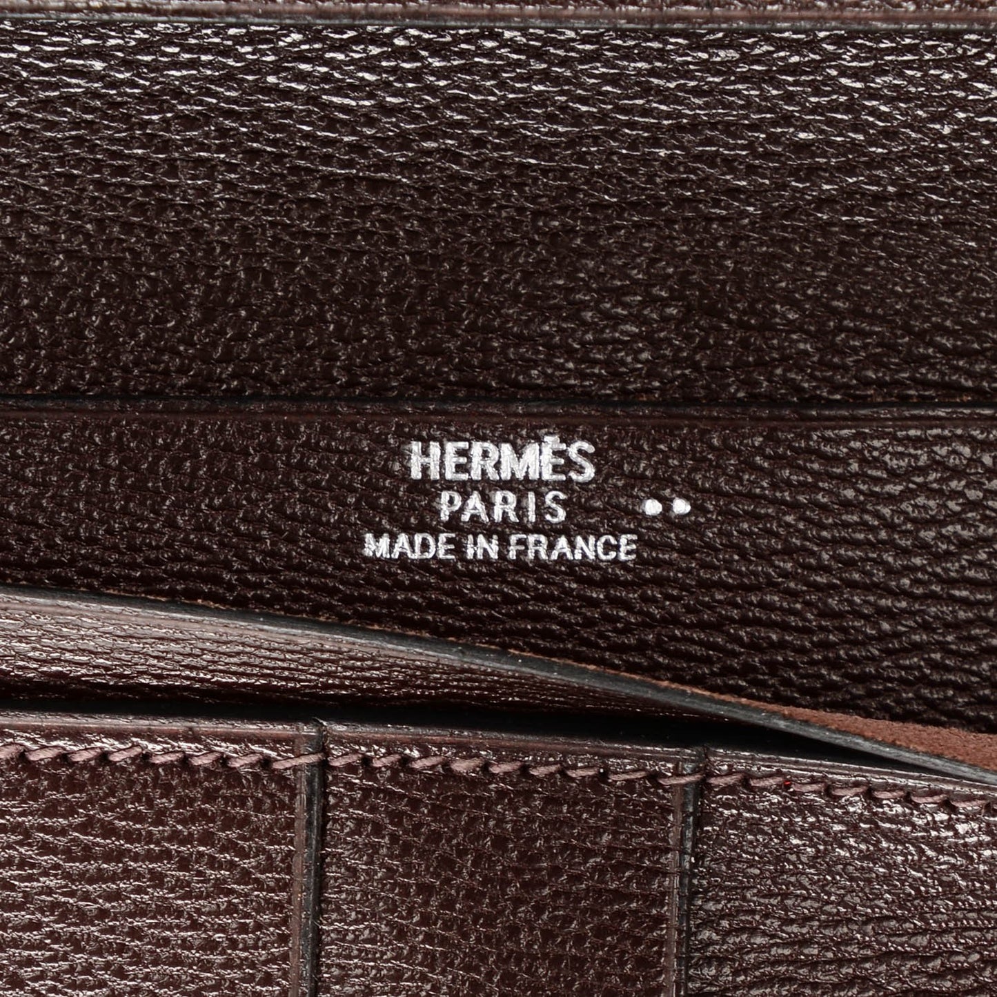 Matte Niloticus Crocodile Bearn Wallet Chocolate