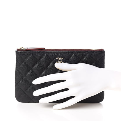 Chanel Caviar Quilted Small Pouch Black 2 of 8