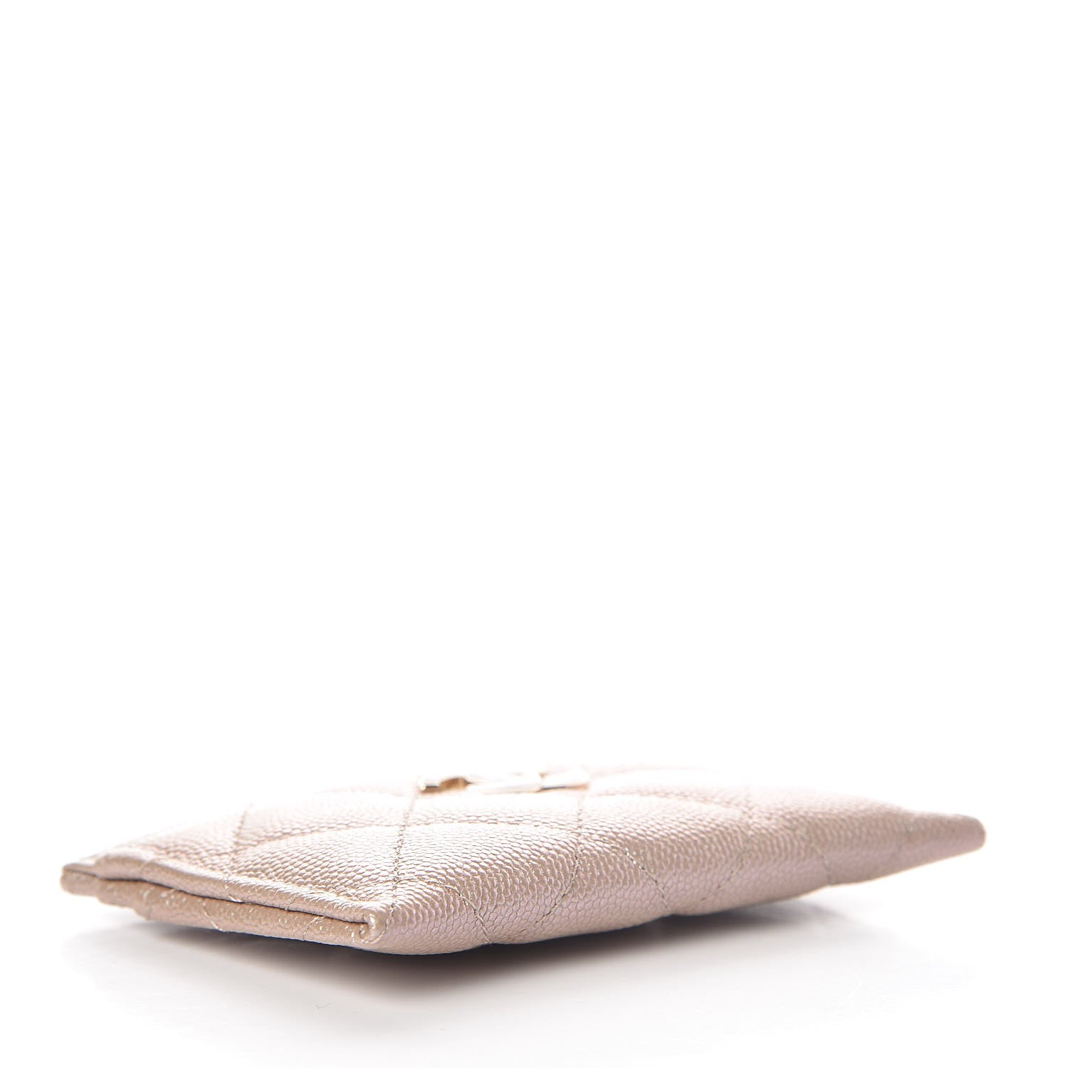 Chanel Iridescent Caviar Quilted Card Holder Beige 4 of 9