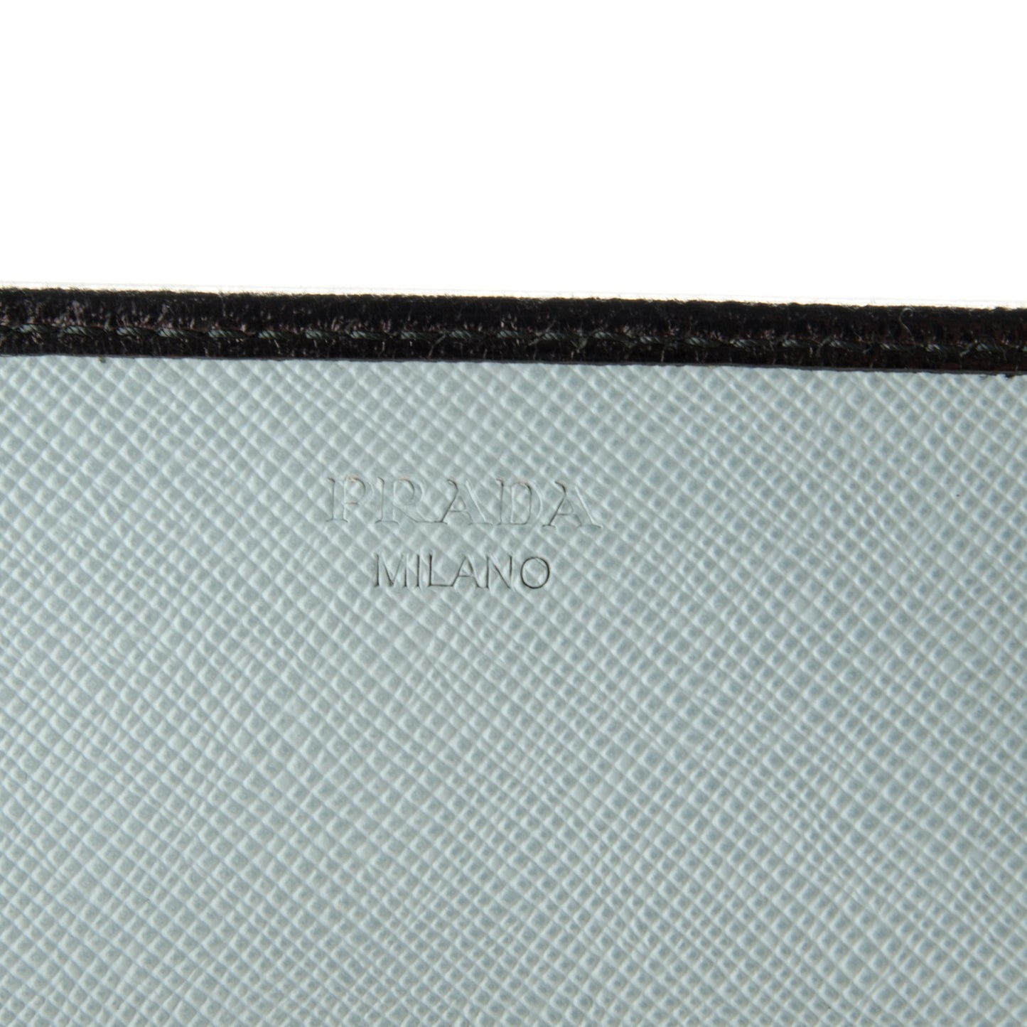Saffiano Bi-Color Turnlock Wallet Pervinca