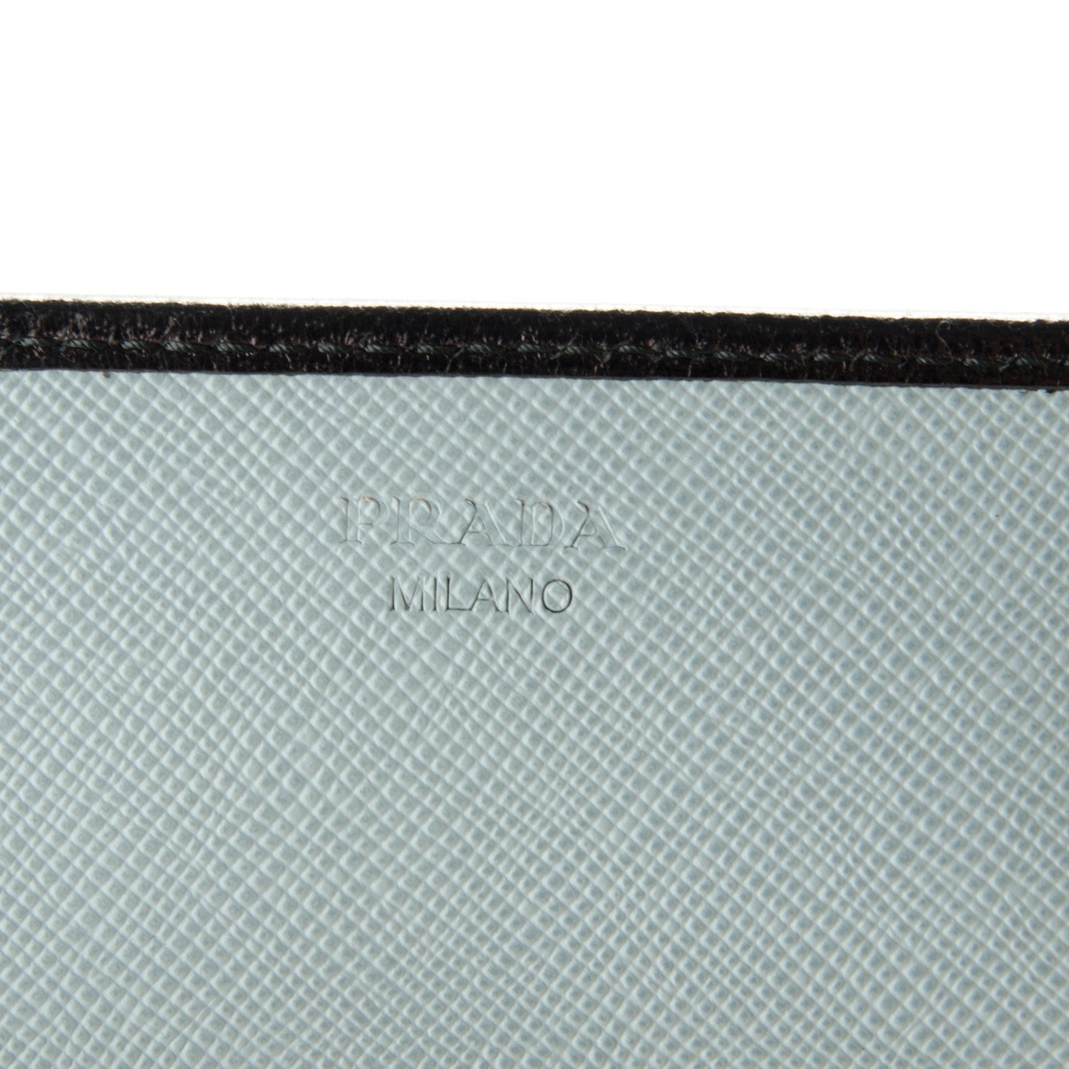 Prada Saffiano Bi-Color Turnlock Wallet Pervinca 6 of 14