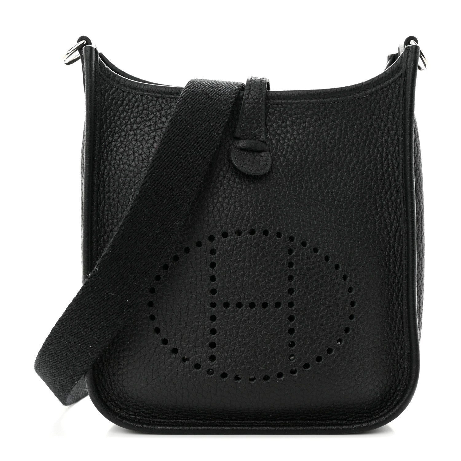 Hermes Taurillon Clemence Evelyne TPM Black 1 of 11