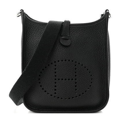 Hermes Taurillon Clemence Evelyne TPM Black 1 of 11