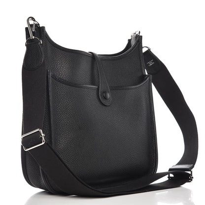 Hermes Taurillon Clemence Evelyne III PM Black 3 of 9